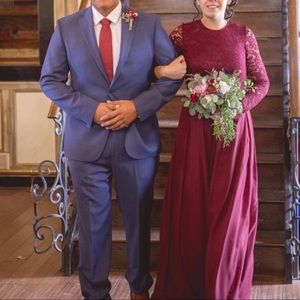 Bridesmaid Dress Burgundy.